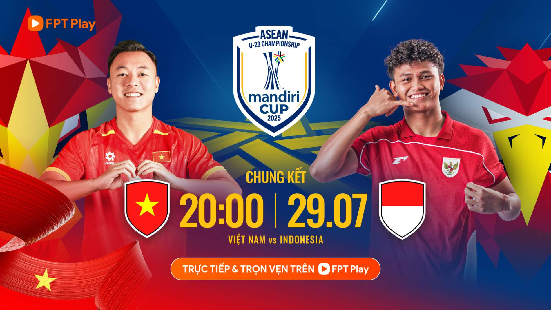 Xem trực tiếp bóng đá U23 Việt Nam vs U23 Indonesia ở kênh nào?