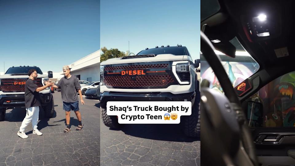Crypto Teen Buys Shaq’s Modified Chevy Silverado 2500 ZR2