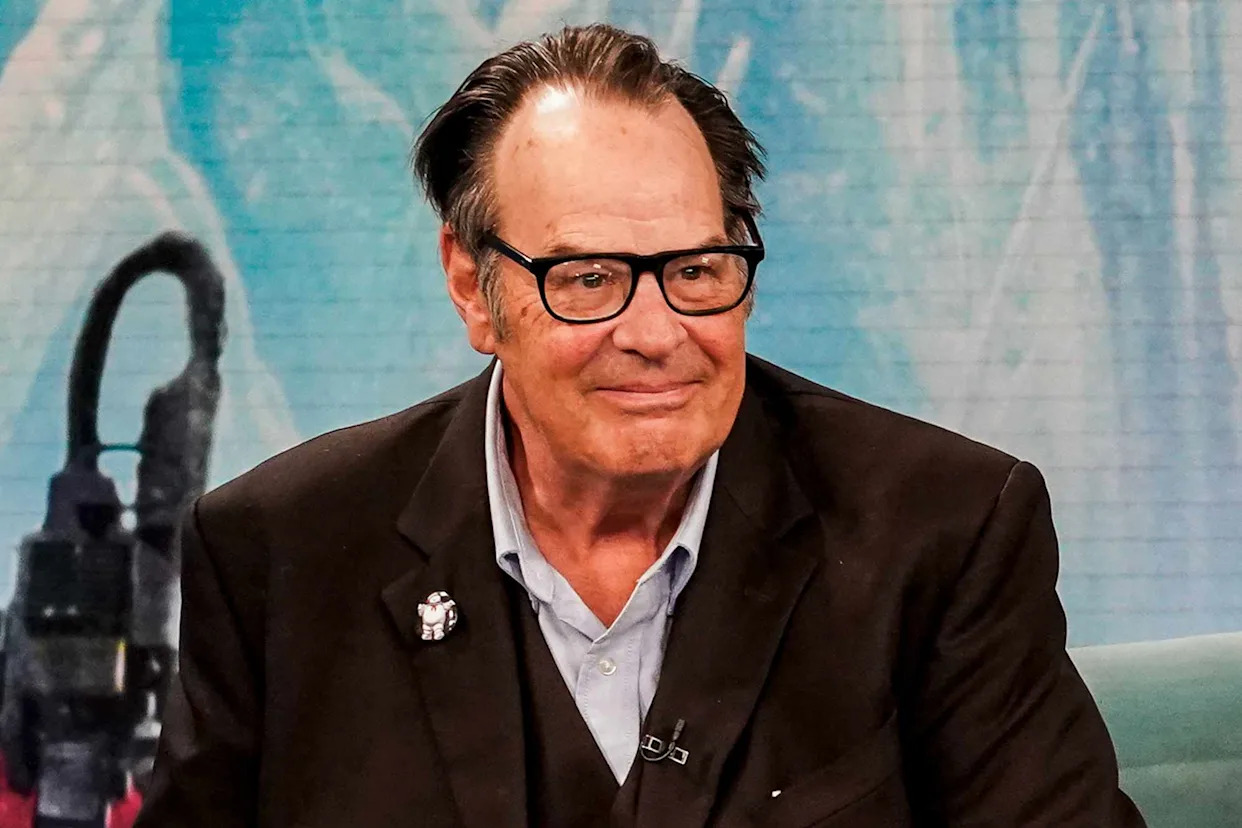 Mary Kouw/CBS via Getty Dan Aykroyd on 'CBS Mornings' on March 14, 2024.