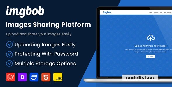 Imgbob v1.6 - Upload And Share Images Platform - nulled
