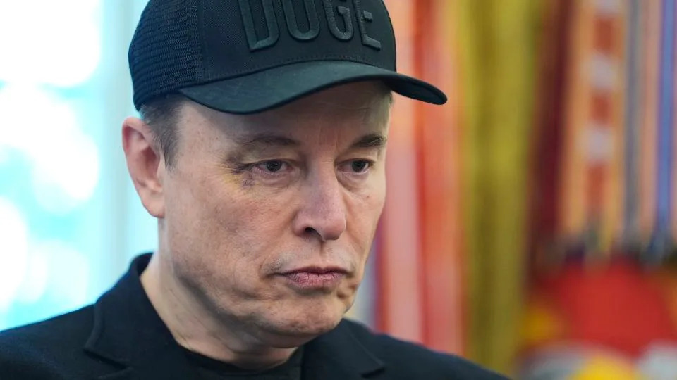 Elon Musk attends a news conference with President Donald Trump in the Oval Office of the White House, Friday, May 30, 2025, in Washington. - Evan Vucci/AP