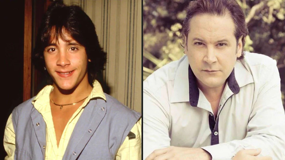 Roy Rossello, left, in 1985 as a member of Menudo, and in 2018. / Credit: AP/Facebook