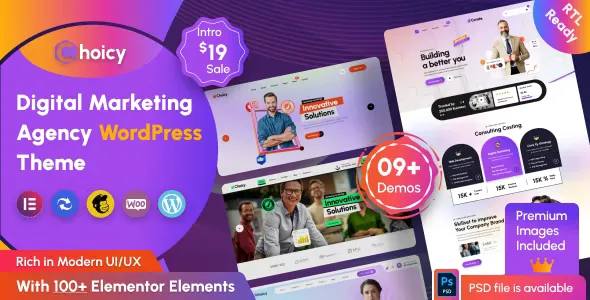 Choicy - Digital Marketing Agency WordPress Theme v2.0.5