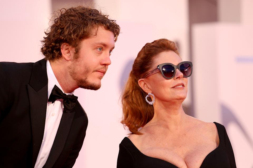 Susan Sarandon con su hijo Jack Henry Robbins. (Photo by Franco Origlia/Getty Images)