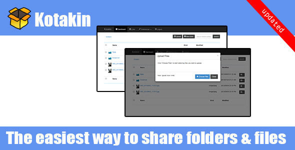 Kotakin - self hosted file sharing Kotakin - self hosted file sharing