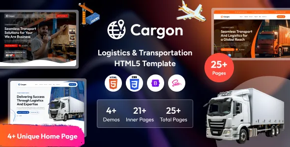 Cargon - Logistics, Cargo & Transportation HTML Template v1.0
