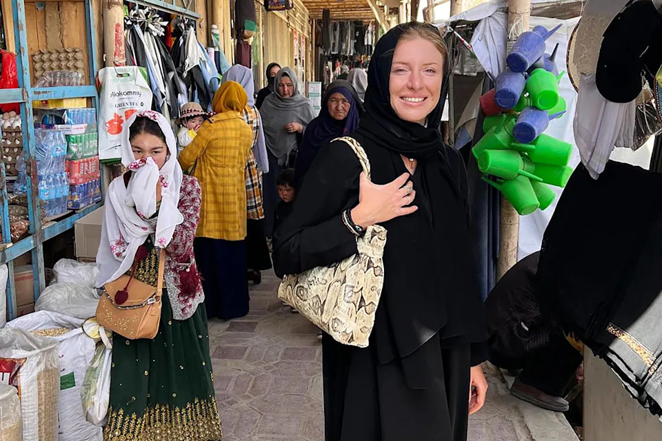 Margaritta during a recent trip to Afghanistan. (Courtesy of Margaritta)