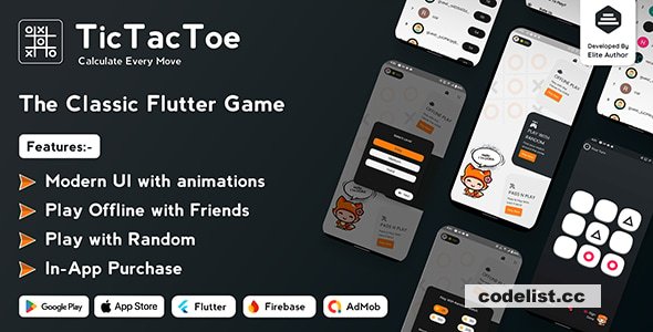 Tic Tac Toe v1.1.1 - The Classic Flutter Tic Tac Toe Game