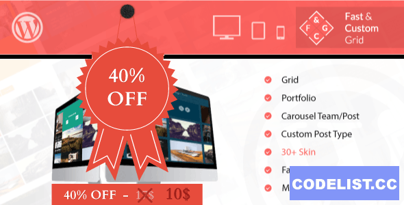 Fast & Custom Grid v1.0 - Wordpress Plugin
