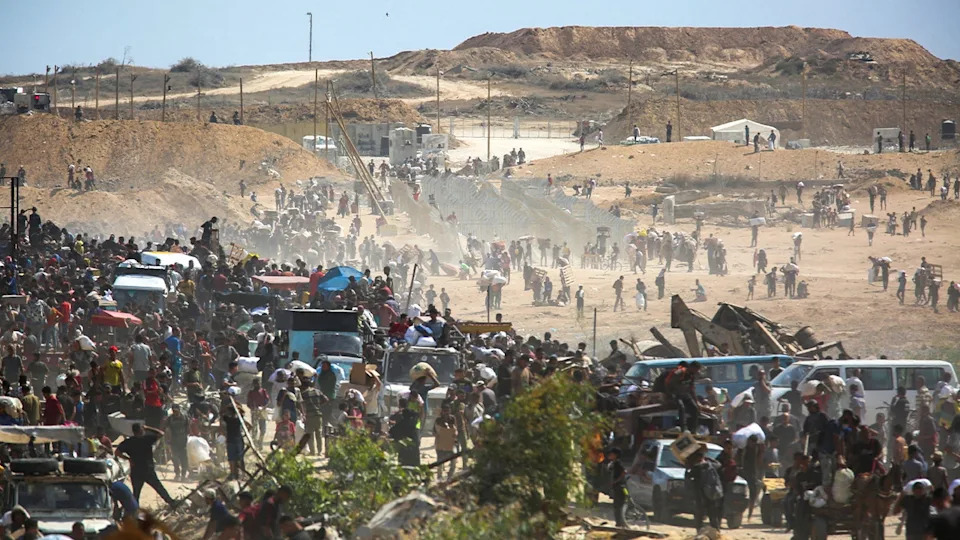 Palestinians seek aid from GHF