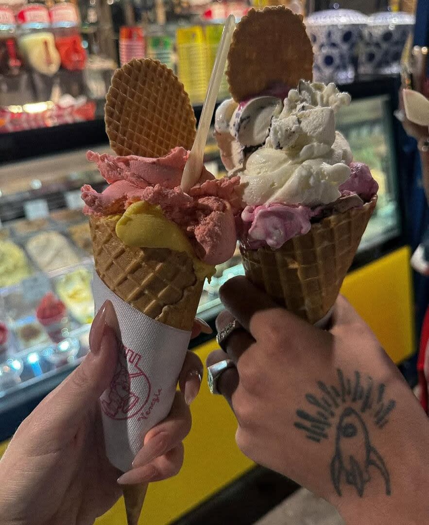 Wanda Nara compartió fotos de sus días con Europa con L-Gante (Foto: Instagram @wanda_nara)
