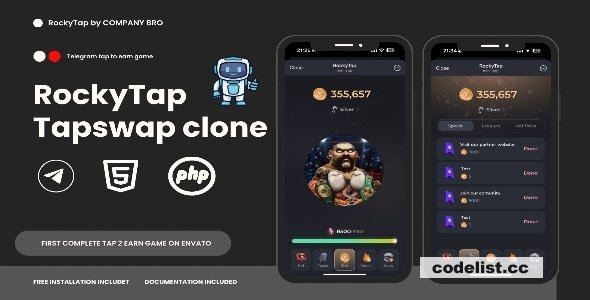 Rocky v1.0 - TapSwap Like Telegram clicker Game