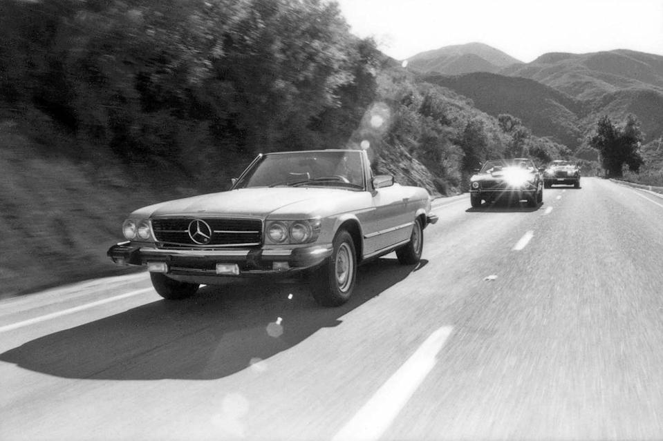 1980 rollsroyce corniche 1980 mercedesbenz 450sl 1980 aston martin volante