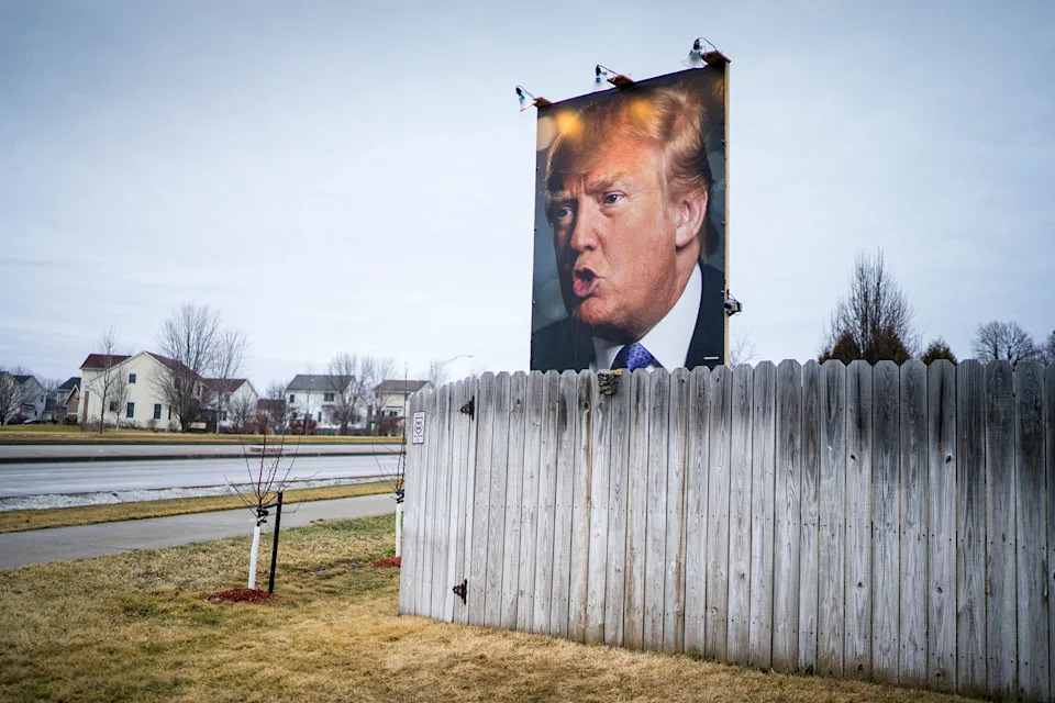 Donald Trump billboard. (Charles Ommanney / The Washington Post via Getty Images file)