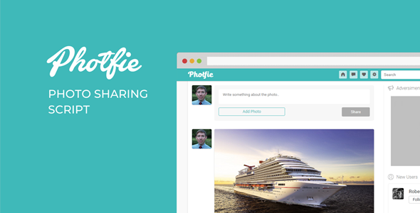 Photfie - A Photo Sharing Script Photfie - A Photo Sharing Script