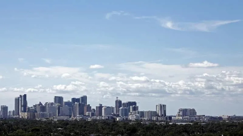 The downtown Fort Lauderdale skyline is shown in this 2023 photo. &#xa9;Amy Beth Bennett