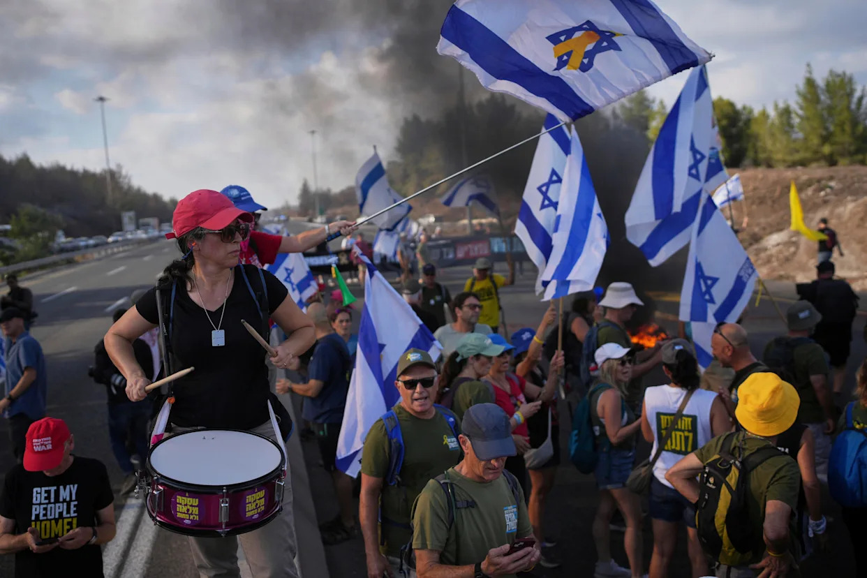 Protesters in Israel strike to demand ceasefire and hostages' release