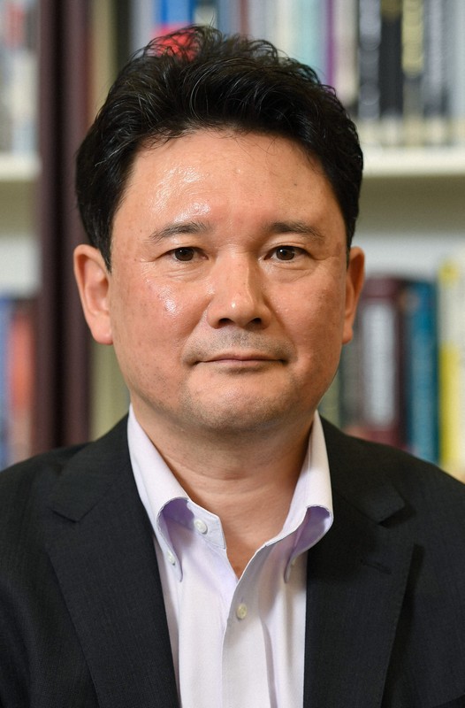 防衛研究所の兵頭慎治・研究幹事＝東京都新宿区で2023年7月24日、宮本明登撮影