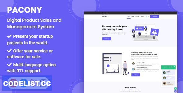 Pacony v3.0.0 - Digital Product Sales and Management Script
