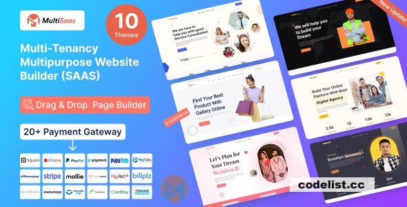 MultiSaas v1.0.6 - Multi-Tenancy Multipurpose Website Builder (Saas)
