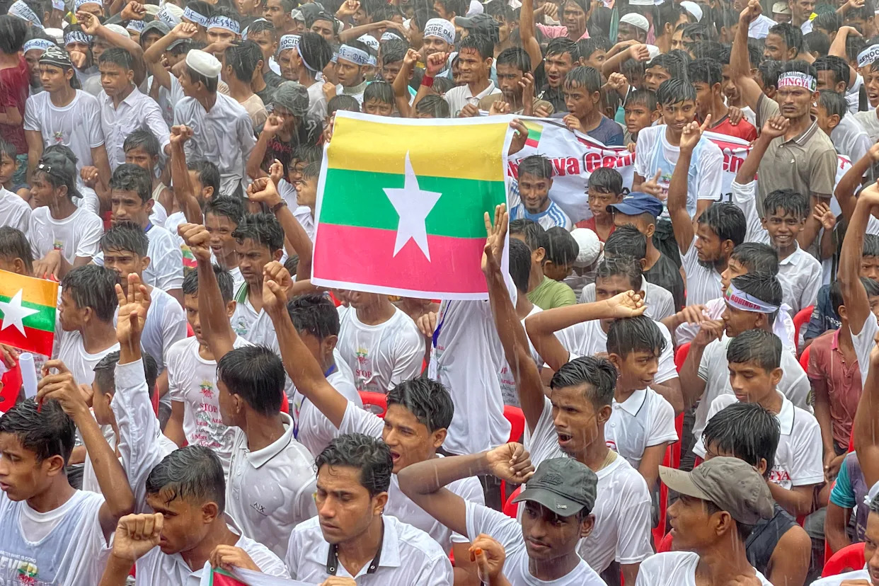 Rohingya refugees in Bangladesh mark anniversary of Myanmar exodus as conference opens