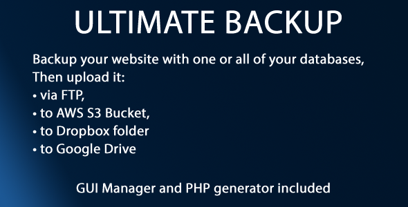 Ultimate Backup v1.2 Ultimate Backup v1.2