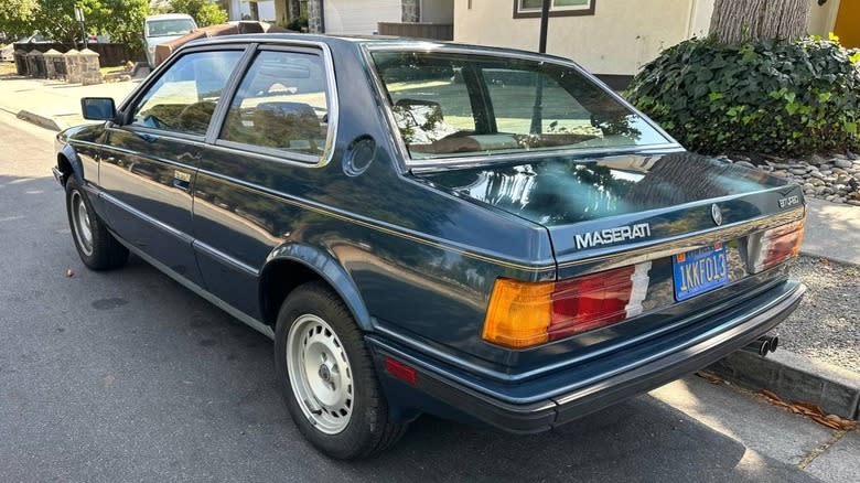 1984 Maserati Biturbo rear three-quarter image