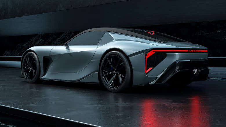The Lexus Sport Concept concept from the rear 3/4 view