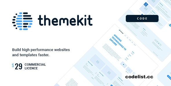 Themekit Code v1.1 - Wireframe HTML Framework