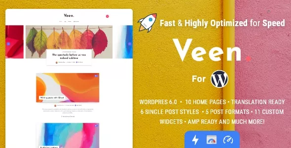 Veen - Minimal & Lightweight Blog for WordPress v2.6.0