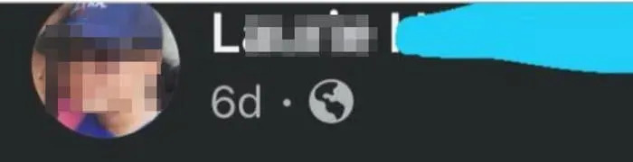 Profile picture of a person wearing sunglasses and a cap, partially obscured. The name is partially edited out