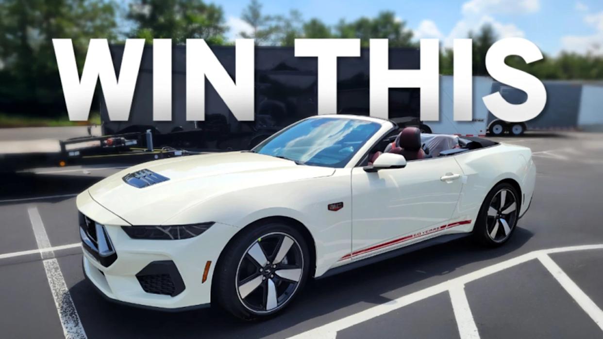 Last Call: Win a 2025 Mustang GT 60th Anniversary Convertible