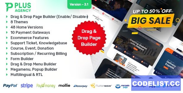 PlusAgency v3.1 - Multipurpose Website CMS / Business CMS