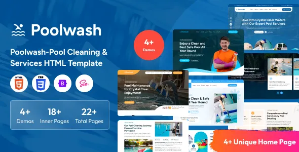 Poolwash - Pool Cleaning & Services HTML Template v1.0