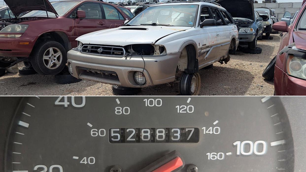 1998 Subaru Legacy Outback Wagon Is Junkyard Treasure—With 528,837 Miles