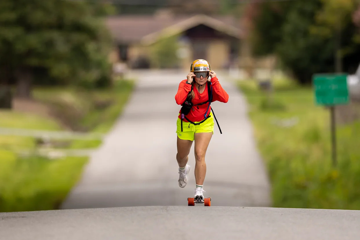 After skateboarding across America, this woman will finish the journey in Virginia Beach