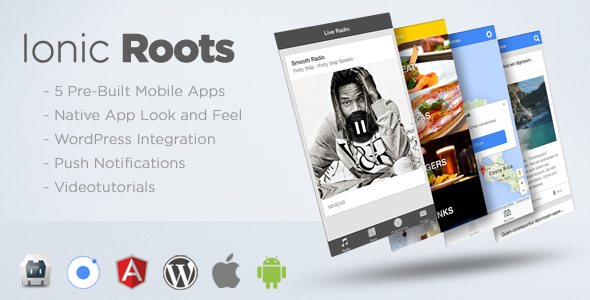 Ionic Roots - Multi-Purpose Hybrid App with WordPress Backend Ionic Roots - Multi-Purpose Hybrid App with WordPress Backend
