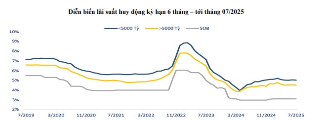 Lãi suất ngân hàng hôm nay 30/7/2025: Nhà băng 'lội ngược dòng' tăng lãi suất