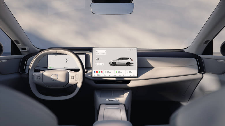 Dashboard of a new Volvo XC70