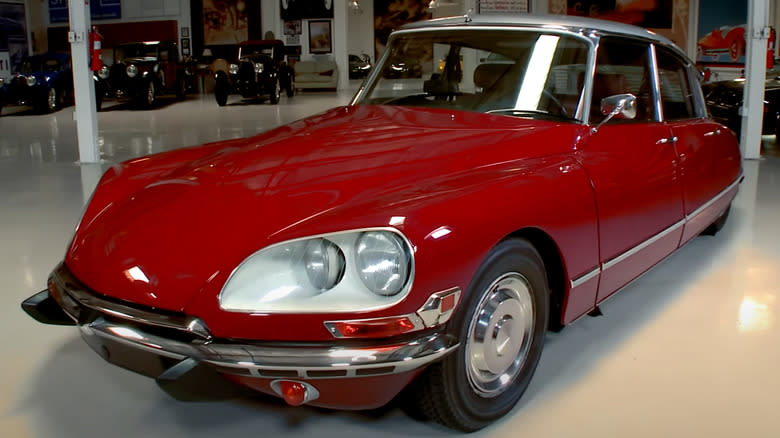 1971 Citroën DS in Jay Leno's collection — in red.