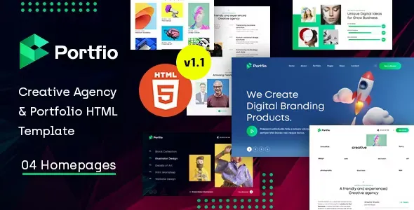 Portfio - Creative Agency & Portfolio HTML Template v1.1
