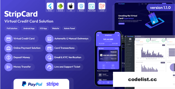 StripCard v3.6.0 - Virtual Credit Card Solution - nulled