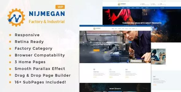 Nijmegan - Factory and Industrial Business WordPress Theme v2.6