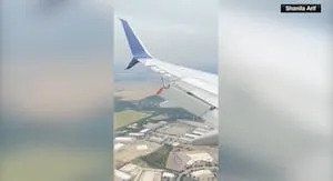 Delta plane loses piece of wing over Texas