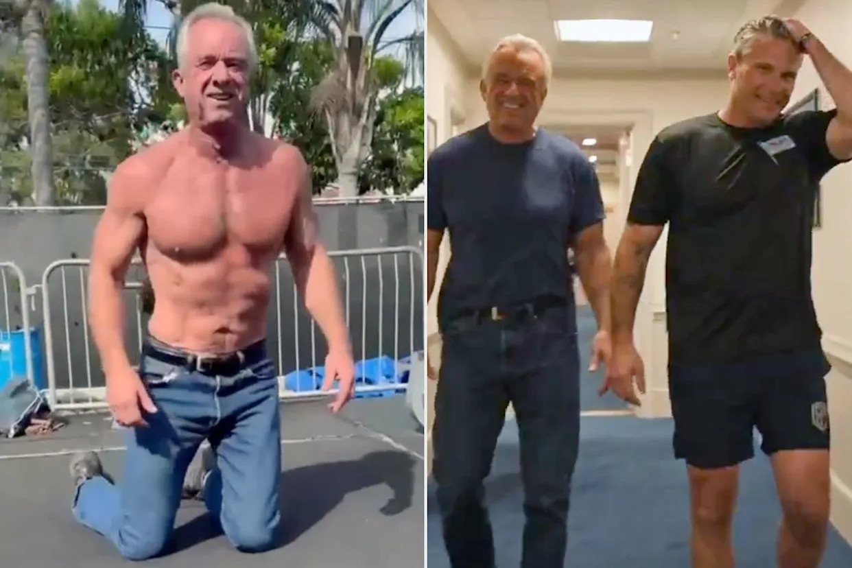 RFK Jr. Reveals Why He Wears Jeans During Workouts After Fitness 'Challenge' with Pete Hegseth Goes Viral