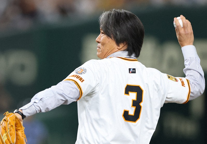 松井秀喜さん「両打席に大レジェンドが…」　長嶋茂雄さん追悼試合