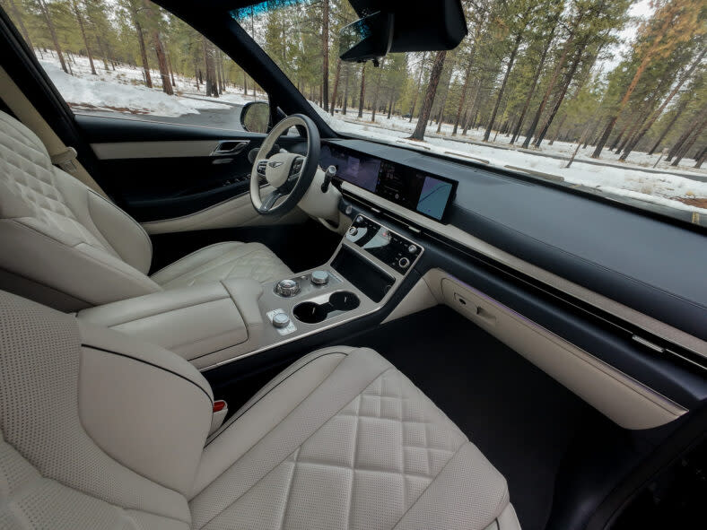 The interior of the 2025 Genesis GV80