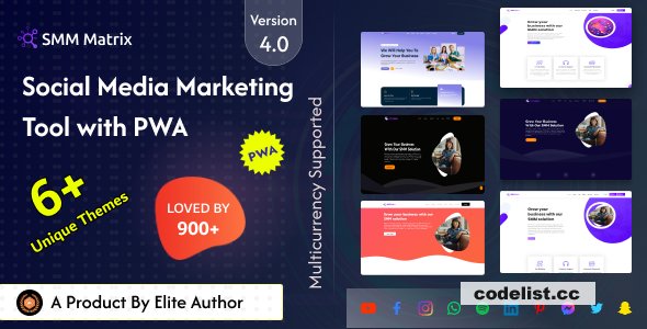 SMM Matrix v4.2 - Social Media Marketing Panel with PWA - nulled