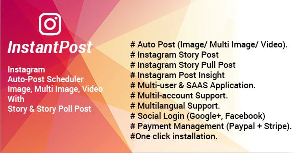 Instantpost v1.4 - Instagram Posting Solution Instantpost v1.4 - Instagram Posting Solution