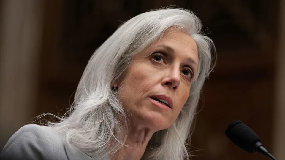 Susan Monarez testifies during her confirmation hearing on June 25, in Washington, DC. - Kayla Bartkowski/Getty Images